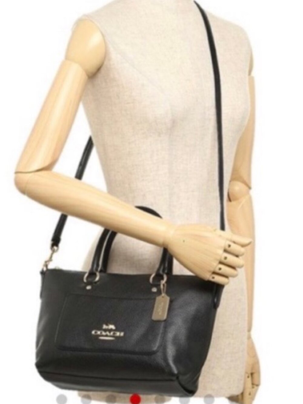 NWOT Coach F31466 Mini Emma Satchel Bag for Women Leather in Black